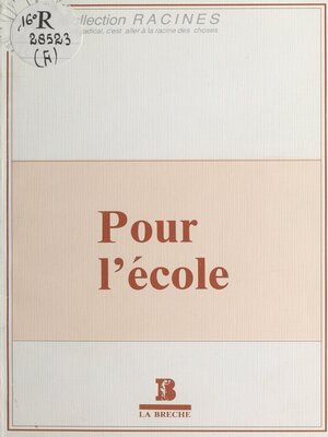 cover image of Pour l'école